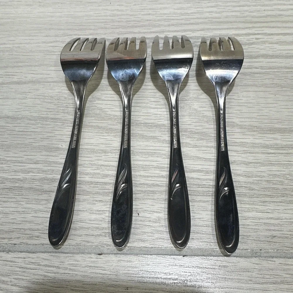 Superior Stainless USA Flatware (Set Of 4) Salad Forks Vintage